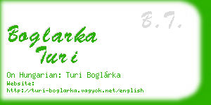 boglarka turi business card